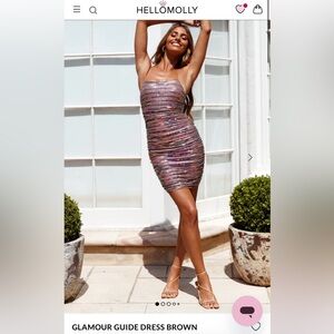 NWT Hello Molly Glamour Guide Multicolor Sequin Bodycon Dress - size small